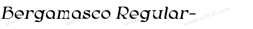 Bergamasco Regular字体转换